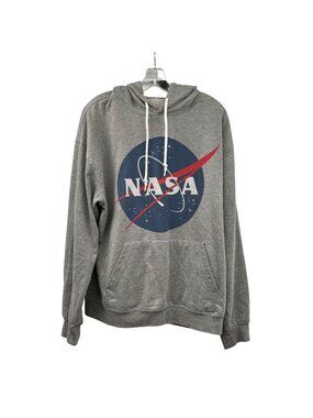 Weekend Soul Womens NASA Pullover Hoodie Gray/Multi Size Medium
